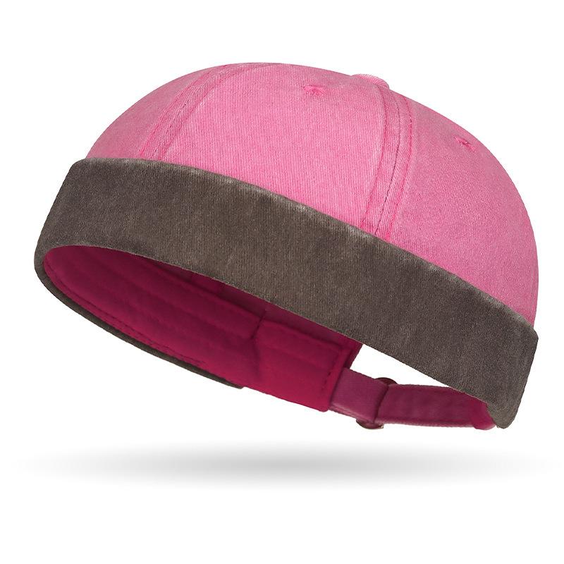 Retro Used Look Colorblock Dome Hut - Unisex Hip Hop Stil