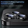 Black Tempered Glass Metal Camera Lens Protector Cover For iPhone 17 Pro Max Air 16E 16 E 15 Plus 14 13 Mini 12 11 17Pro 16Pro Protection Accessories
