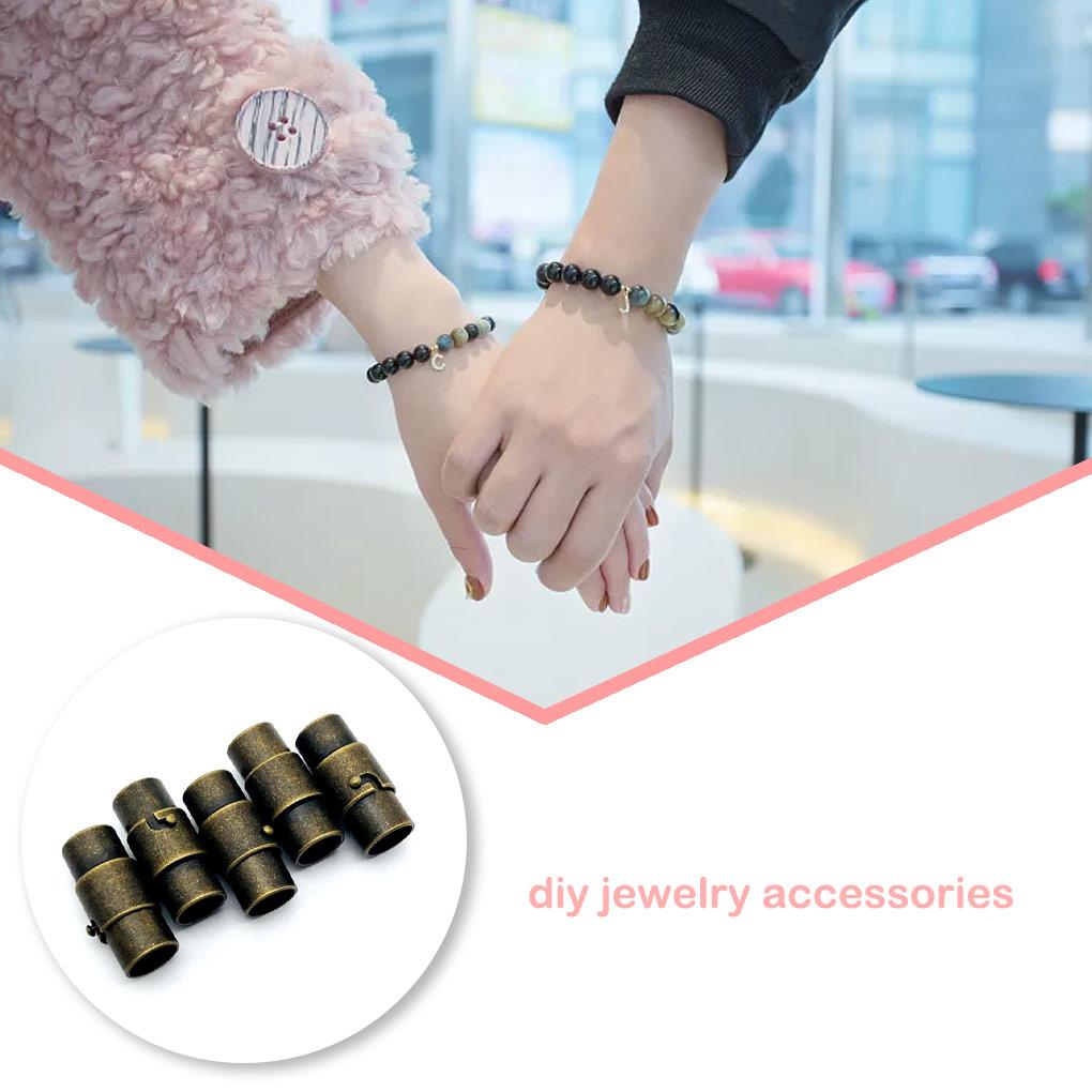 10pcs Fashion Classic Bracelet Accessories Retro Vintage Exquisite Magnetic Buckle Rustproof Lightweight Connector for