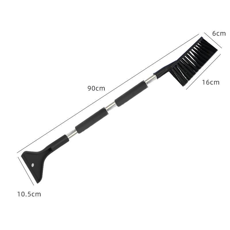 Double Head Car Snow Removal Shovel 2 In 1 Ice Scraper Snow Brush For Car Windshield Extra-Long Snow Shovel