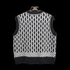 Thick Round Neck Sleeveless Short Color Matching Thermal Knitting Sweaters Women's Clothing Vest Jacket Inner Wear Bandage Dress Preppy Style