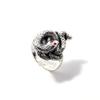 Game Dark Souls Ring Black Red Sapphire Vintage Style Ring Adjustable Metal Rings For Women Men Cosplay Jewelry Accessories Gift