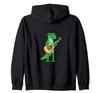 Gecko Guitar Player Hobby Musician Zip Hoodie
