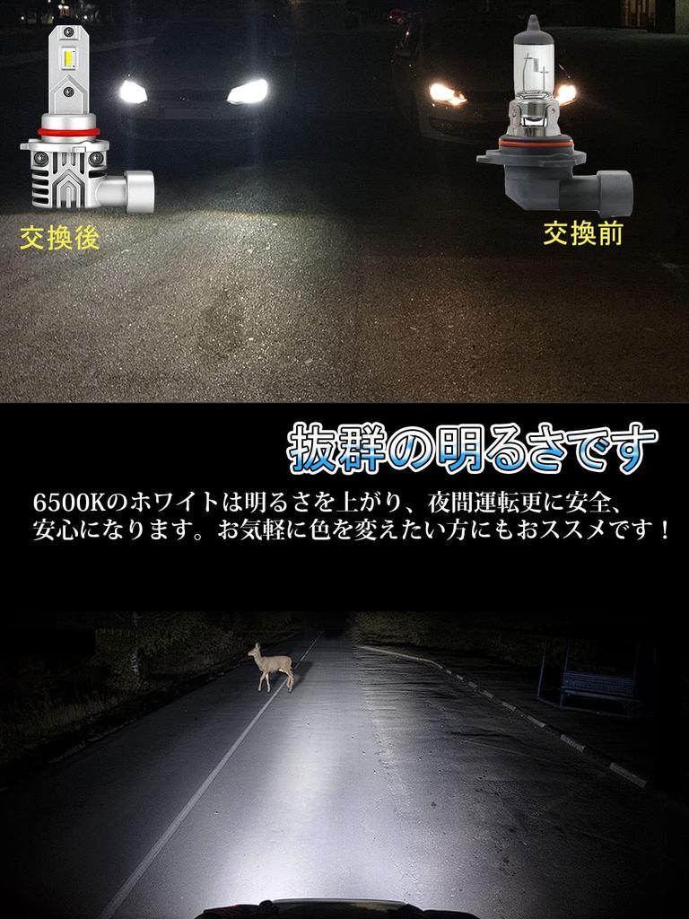 Briteye HB4 LED Headlight, Vehicle Inspection Compatible, 6500K, White, 9006, HB4 LED Bulb, For