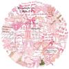 10/30/50pcs Transparent Bible Christ Phrases Stickers Pink Bow Aesthetic Decals DIY Luggage Guitar Notebook Cute Cartoon Sticker