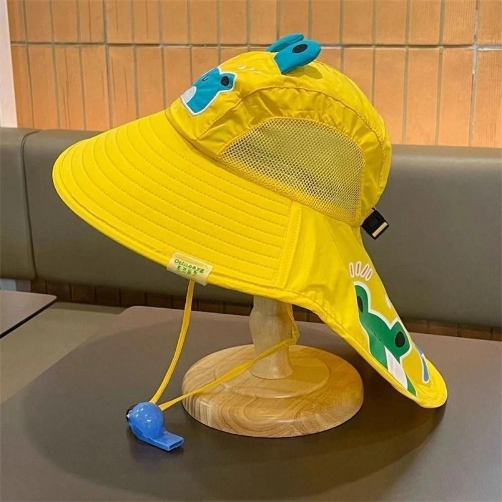 UV Protection Children Beach Hat Breathable Mesh Boys Sunshade Shawl Cap Summer