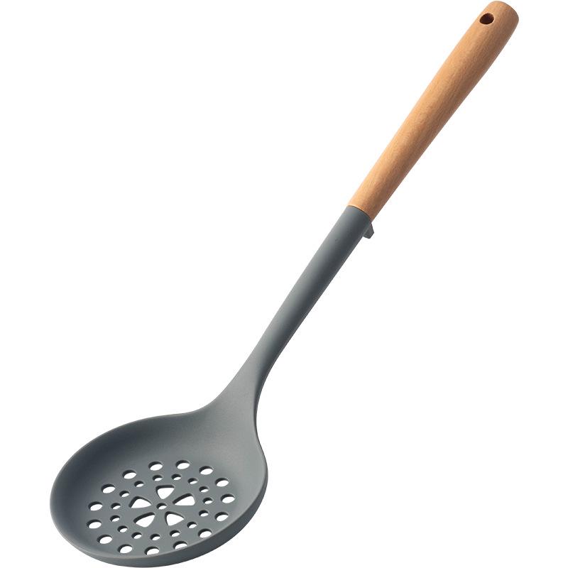 Food-Grade Silicone Cooking Tools: Stirring Spatula & Soup Ladle Set