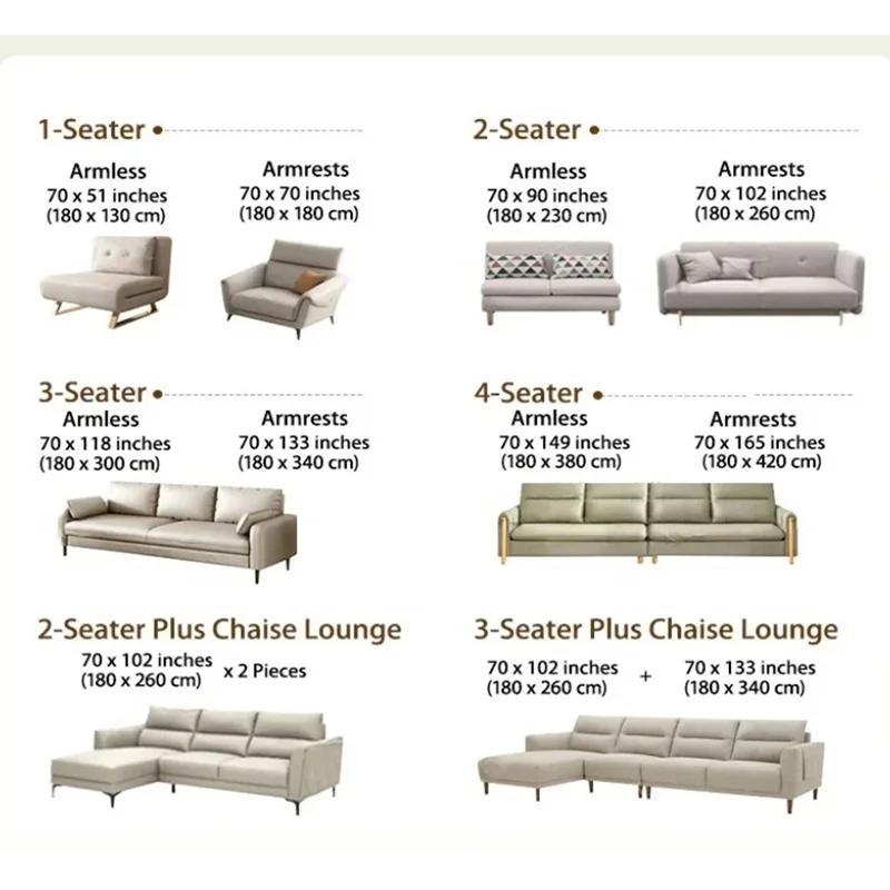 Nordic Pastoral Sofa Towel with Skirt Edge All Inclusive Non Slip Couch Cushion for Living Room All-Season Printed Sofa Blanket