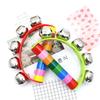NEW Colorful Rainbow Hand Held Bell Half Round Percussion Musical Toy for Adult KTV Family Party Game Gift