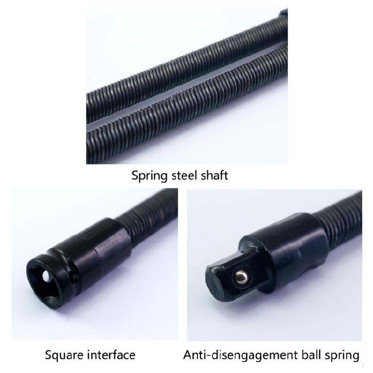 Precisions 1/2" Drive Flexible Extension Bar Universal Joint Extension For Electric Wrench Mechanical Repairs