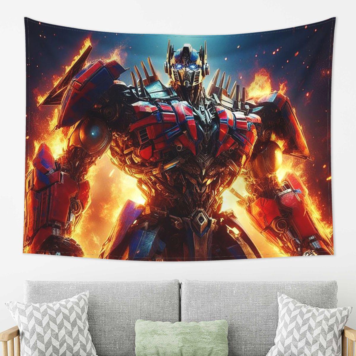 

Optimus Prime Tapestry Wall Hanging Aesthetic Home Decor Tapestries for Living Room Bedroom 74x94cm(29x37in)