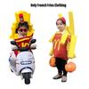 Korean Ins Halloween Children's Costume For Kindergarten Party Show Outfit Boys And Girls French Fries Clothes Inflatable Column)