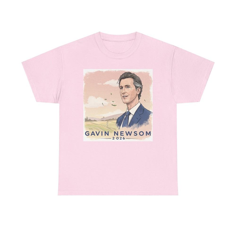GAVIN NEWSOM CALIFORNIA 2026 TRUMP GHIBLI SHORT SLEEVE STYLE TEE T-SHIRT Unisex T-Shirt S
