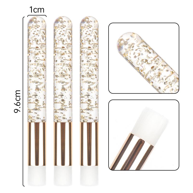 Crystal Handle Eyelash & Facial Cleansing Brush - Nose, Blackhead, and Acne Cleaning Tool