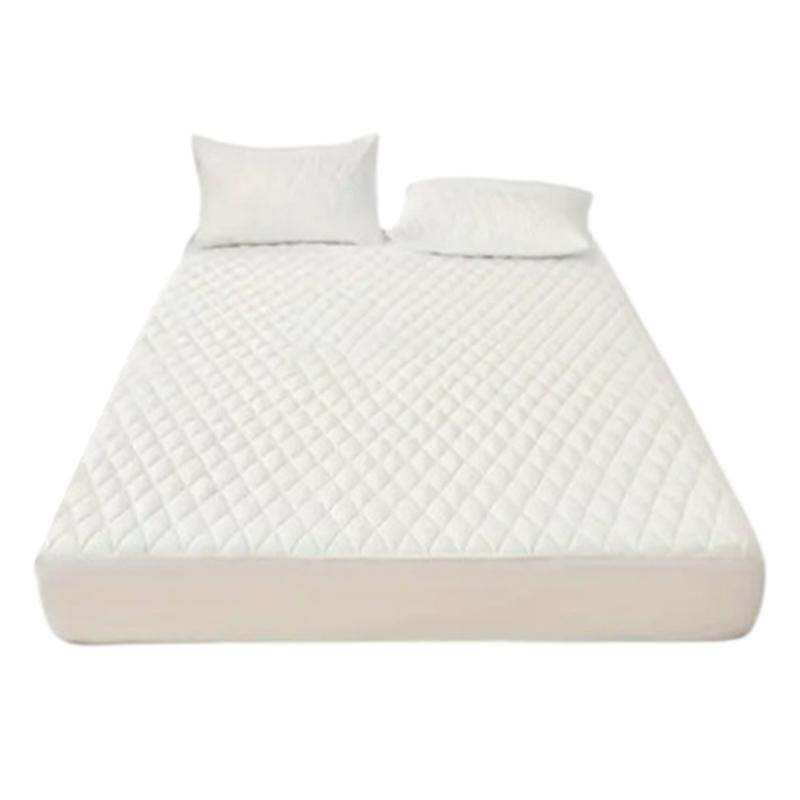 

Premium Waterproofs Mattress Protector Hypoallergenics Mattress Cover with Breathable Quilted Design Deep Fitted Sheet 13X190cm 30cm білий