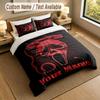 3Pcs Bedding Set Custom Name Text, 1 Sheet 2 Pillowcases Home Bed DecorScream Ghostface