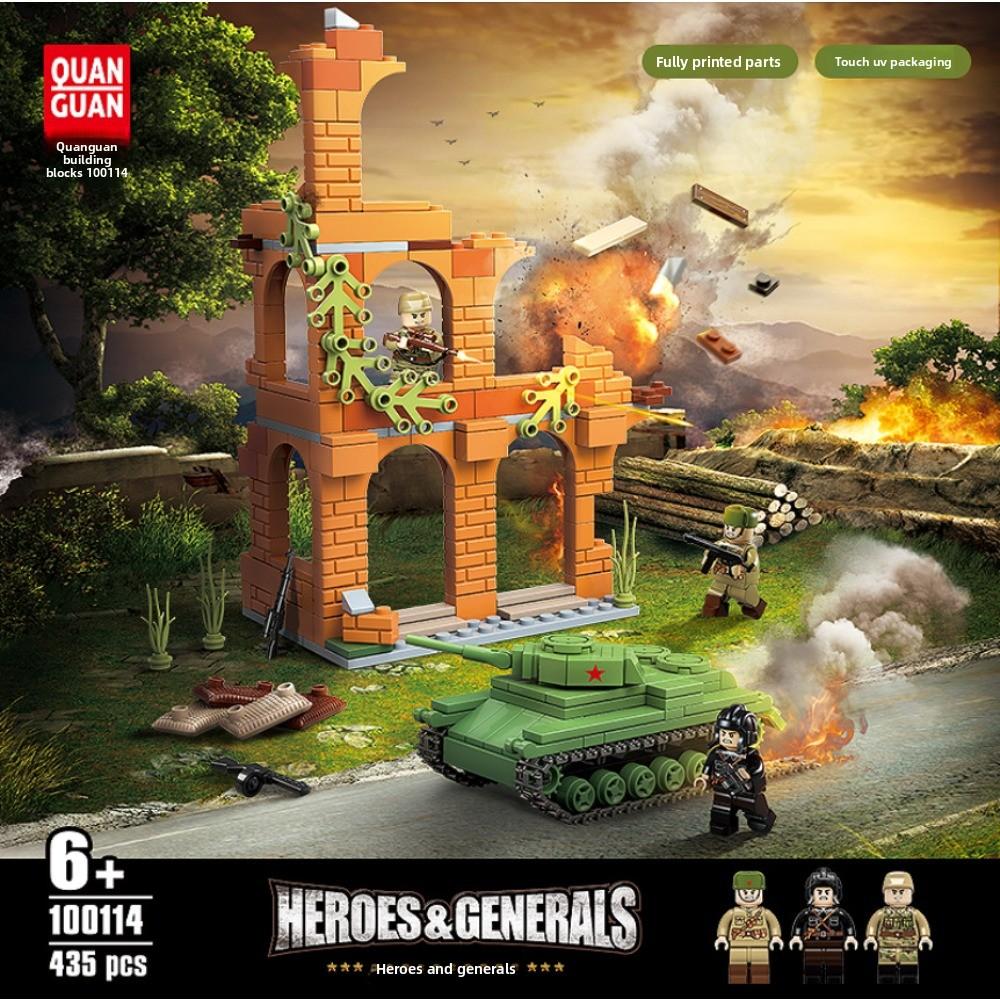 Building Block 100234/100244/100246 Small Particle Military Figurine Assembled Toy Male