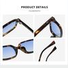 SO&EI Retro Nieten Kleine Rechteckige Sonnenbrille Damen Marken Designer Herren Farbverlauf Sonnenbrillen UV400