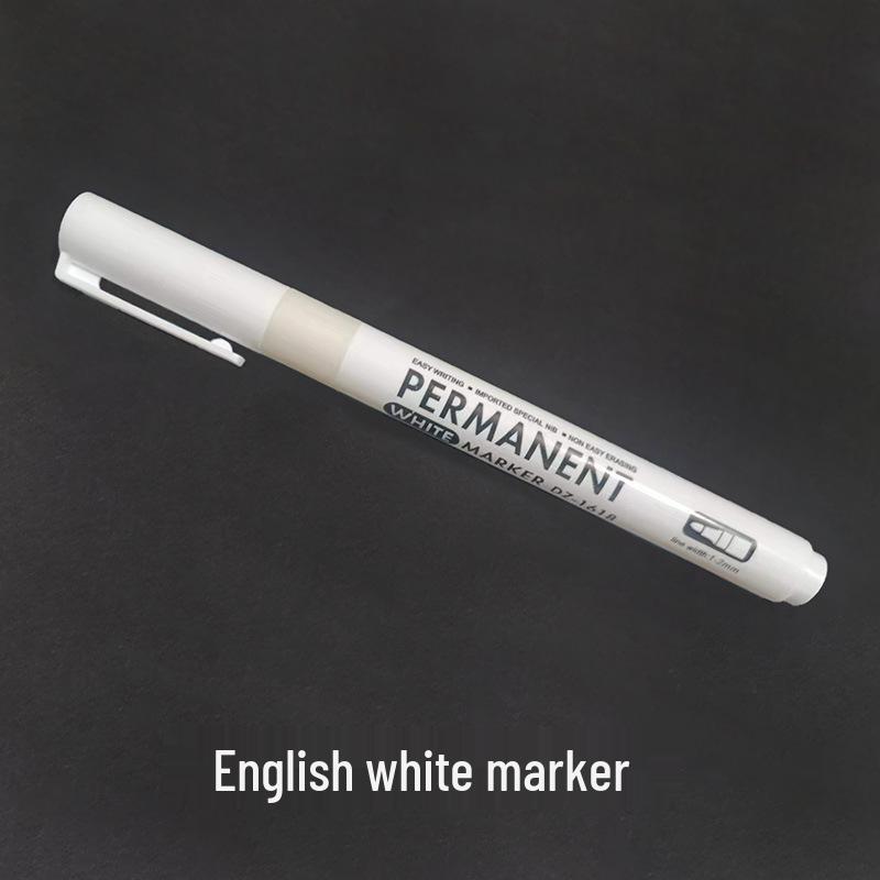 Водонепроницаемый быстросохнущий белый масляный маркер для логистики и художественных работ