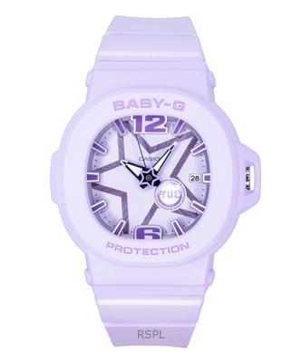 Baby-G Analogové pryskyřičné pouzdro Fialový ciferník Quartz BGA-10D-6A 100M Dámské hodinky