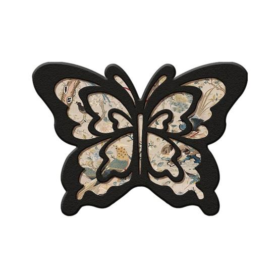 Floor Mat Butterflies Shape Water-Repellent Easy To Clean Bathroom Rug with Anti-Slip Base High-Density Diatom Ooze Bath Mat