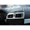Fit For BMW X3 2006-2010 Matte Silver Middle Console Air Outlet Vent Trim 1PCS