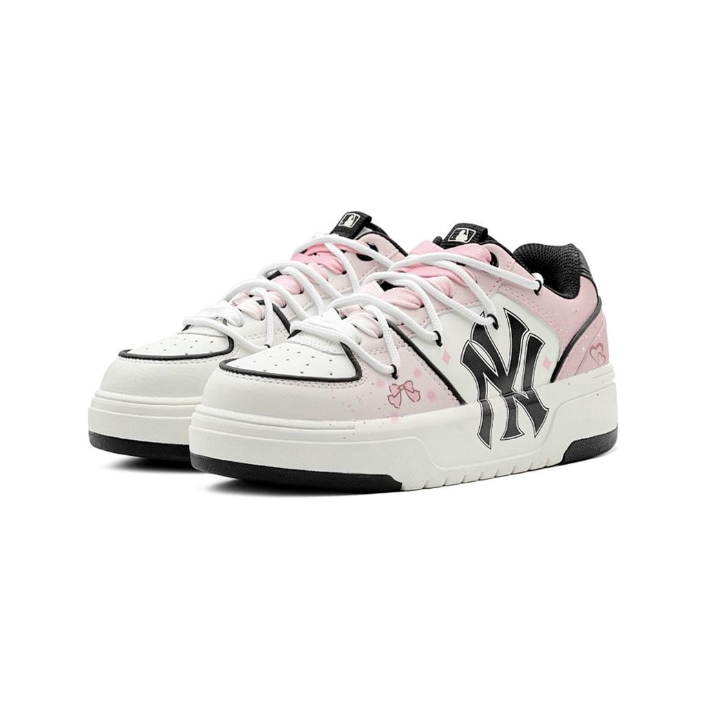 MLB Chunky Liner Pu Impact Resistance Abrasion Resistant Height Increasing Low top Skateboard Shoes Unisex 3ASXCA12N-50WHS(Team - )