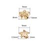 100pcs Star CCB Beads Gold Rhodium Color Pentagram Loose Spacer Bead For Jewelry Making DIY Crafts Bracelet Necklace Accessories