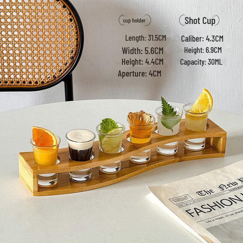 Star-Embossed Liquor & Shot Glass Set
