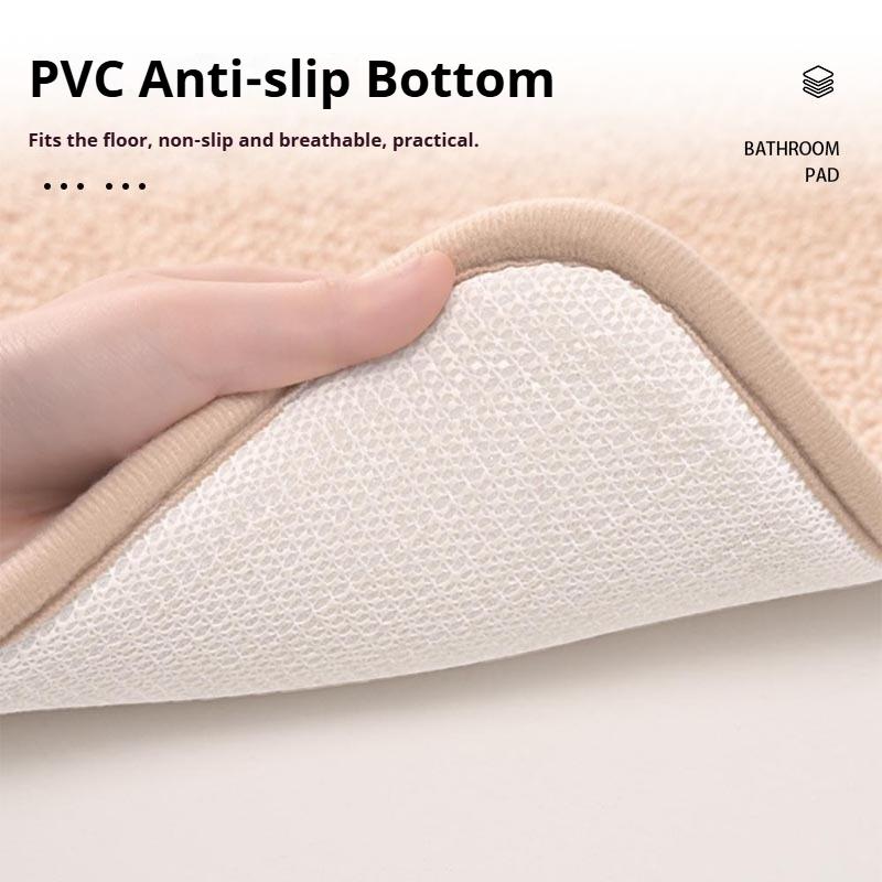 Bedroom Bathroom Floor Mat Simple Memory Foam Thickened Bathroom Absorbent Mat Door Anti-slip Mat