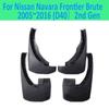 For Nissan Navara Frontier Brute D40 2005~2016 4 PCS  Car Fender Mudguard Mud Flaps Guard Splash Flap Mudguards Car