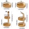 Light Luxury 1/2 Tiers Iron Decorative Tray Gold Large Capacity Makeup Storage Shelf Waterproof Makeup Tray Living Room
