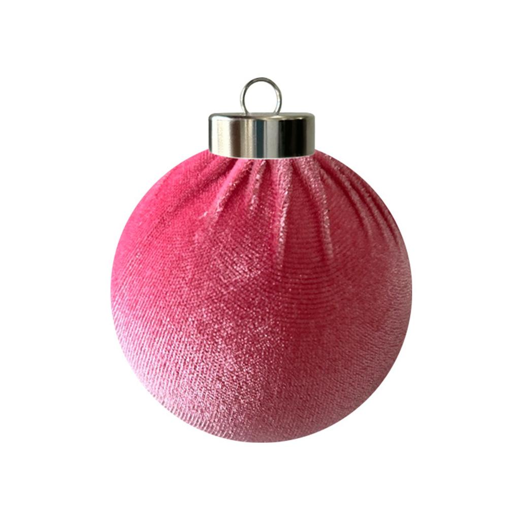 8 Pack Fabric Christmas Ball Ornaments for Holiday Tree Decoration