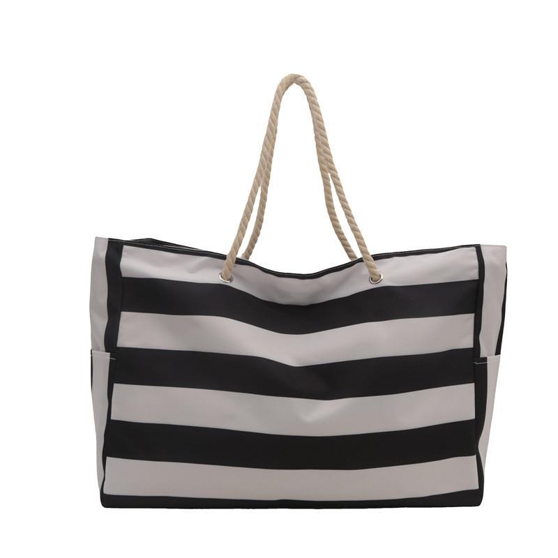 Trendy Korean Style Canvas Tote Bag In Black Grey Or Green For Shopping