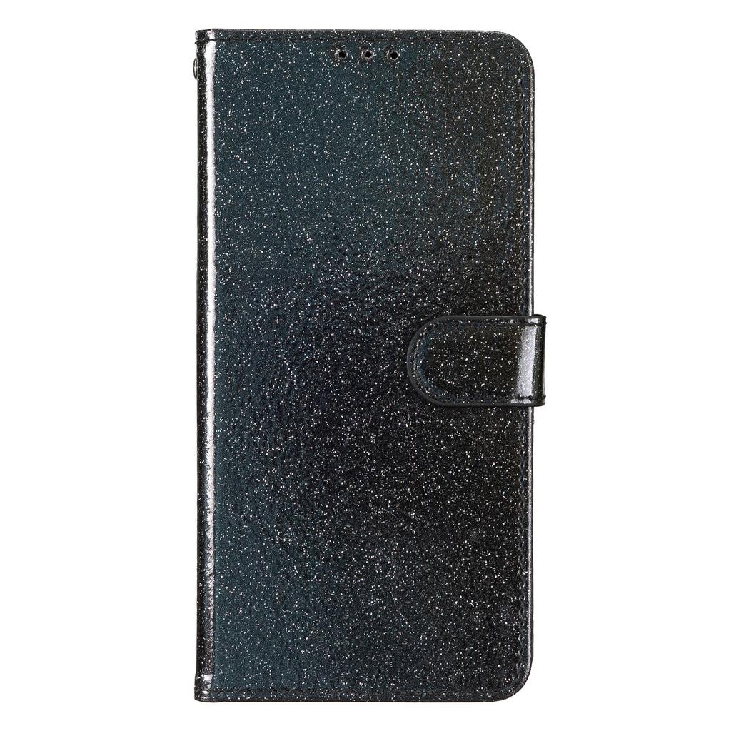 For Honor 400 Lite 5G Wallet Case Glitter Anti-Scratch Leather Stand Phone Cover with Strap