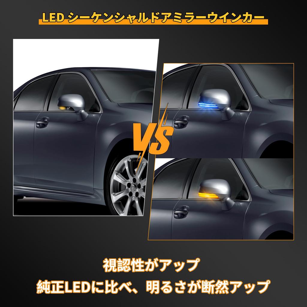 POPMOTORZ Door Mirror Turn Signal Compatible with Prius 30 Series