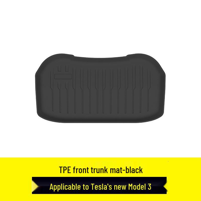 Waterproof, stain-resistant TPE mats for 2025 Tesla Model Y, tailored for front and rear trunks.