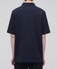 MUSINSA STANDARD Slit Neck Pique Polo Shirt [Navy]