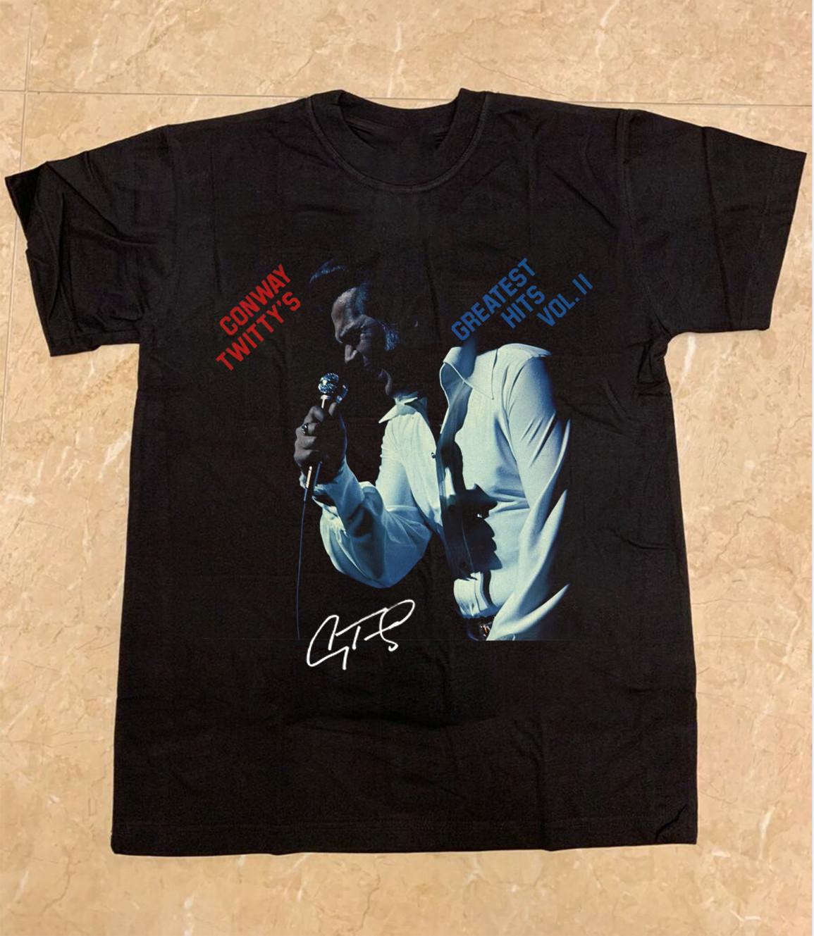 Collection Conway Twitty Album Cotton Tee Gift For Fan S to 5XL T-shirt TU363 L