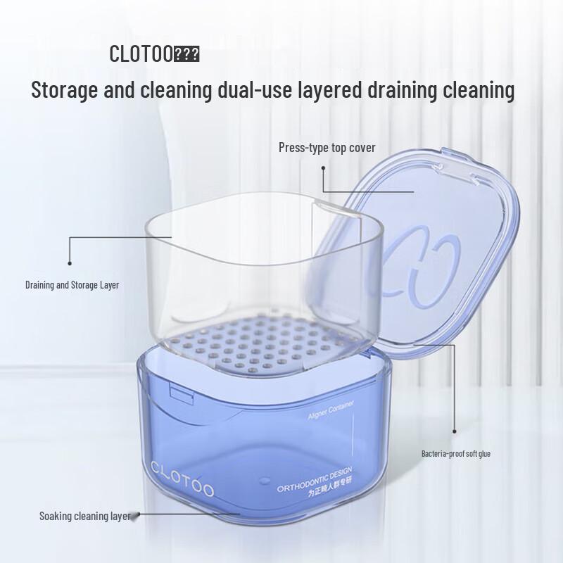 Orthodontic Retainer and Denture Storage Box