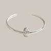 Melody Line Bangle Bracelet silver 16-17cm