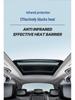 Black Crystal TPU Sunroof Ice Armor: Sun Protection & Heat Insulation Car Window Film with Explosion-proof Sunshade.