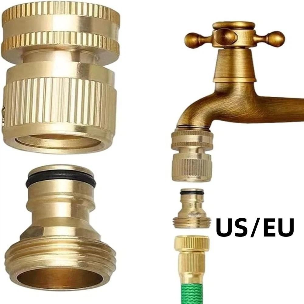 Female/MaleThread Quick Connector 3/4 Inch Thread Tap Connector Outdoor Lawn