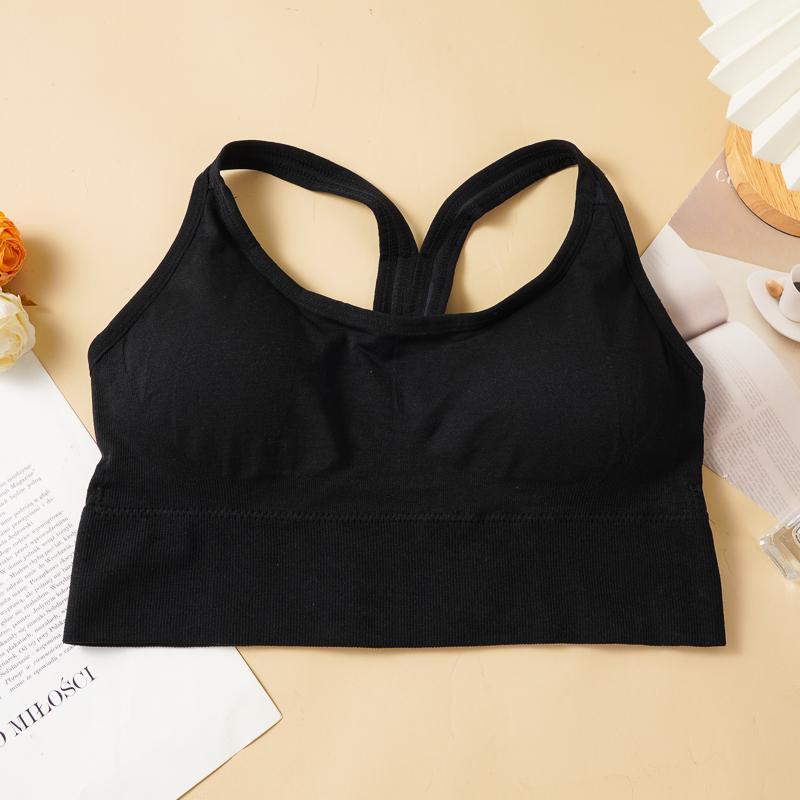 

Спортивный бюстгальтер женский противоударный для бега, фитнеса, тренировок, с перекрещенной красивой спинкой, жилет для йоги 2XL чёрный