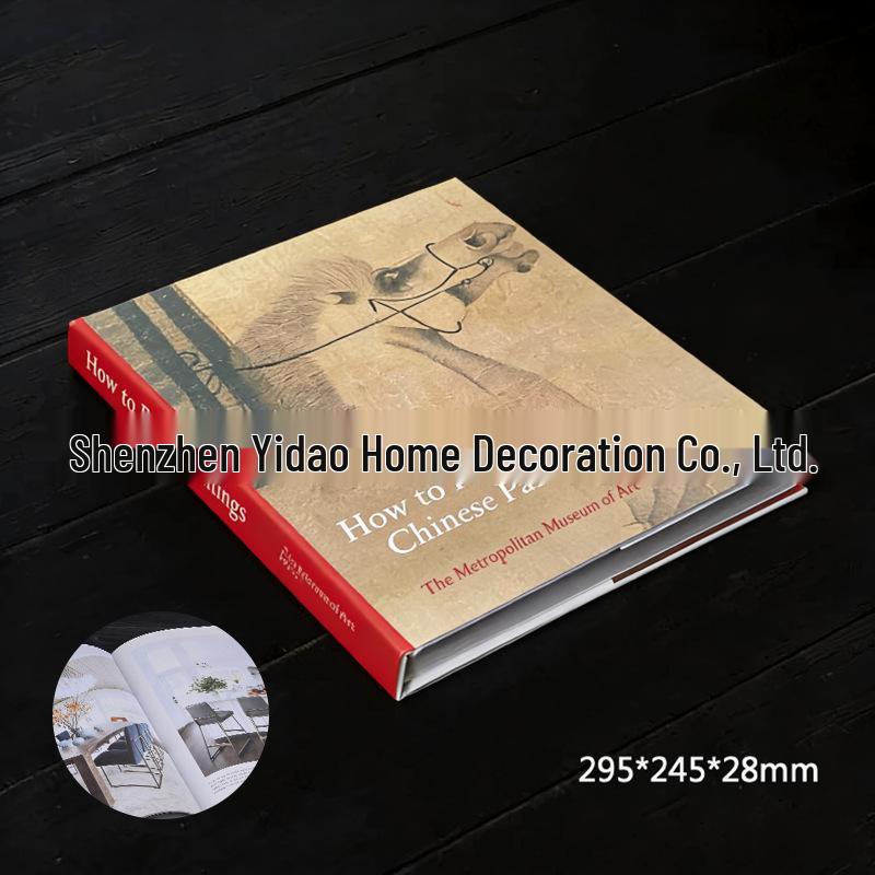 Chinese Tea Classic Hardcover: Zen Decor Prop for Office & Living Room
