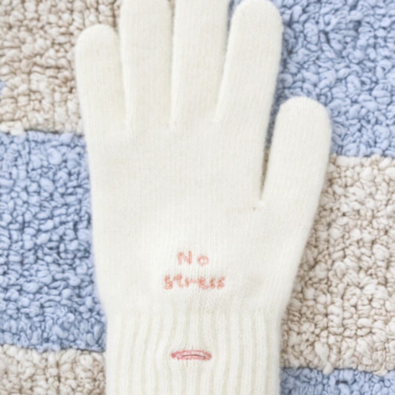Orb Studio DON’T FORGET ME Wool Gloves (Cream)