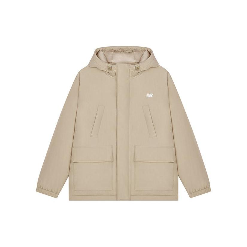 Мужские пуховики New Balance Хаки с капюшоном Умеренные AMJ33321-INC L