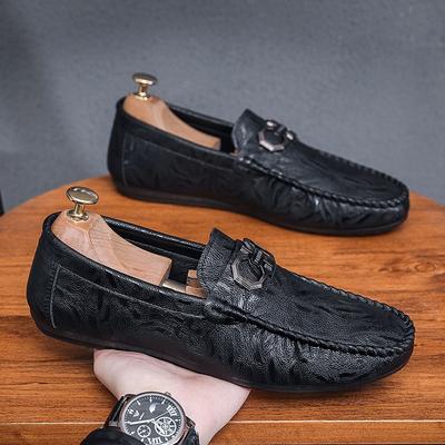 One-pedal Doudou Shoes Men's Soft Soles Spring New Driving Overalls Casual Leather Shoes Men's Shoes