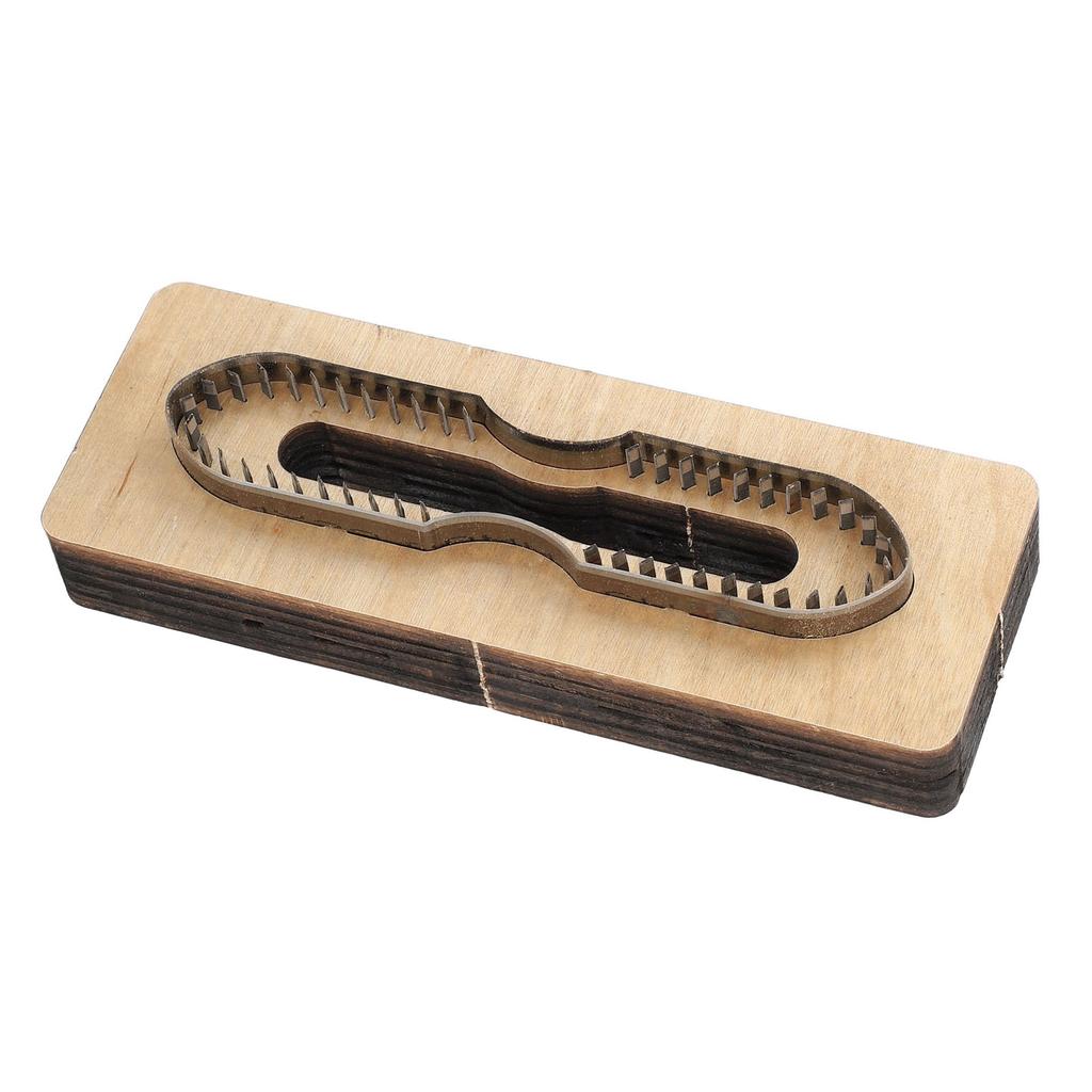 Leather Cutting Die Steel Wooden Strap Head Leather Die Cutting Mould for DIY Crafts Hardware