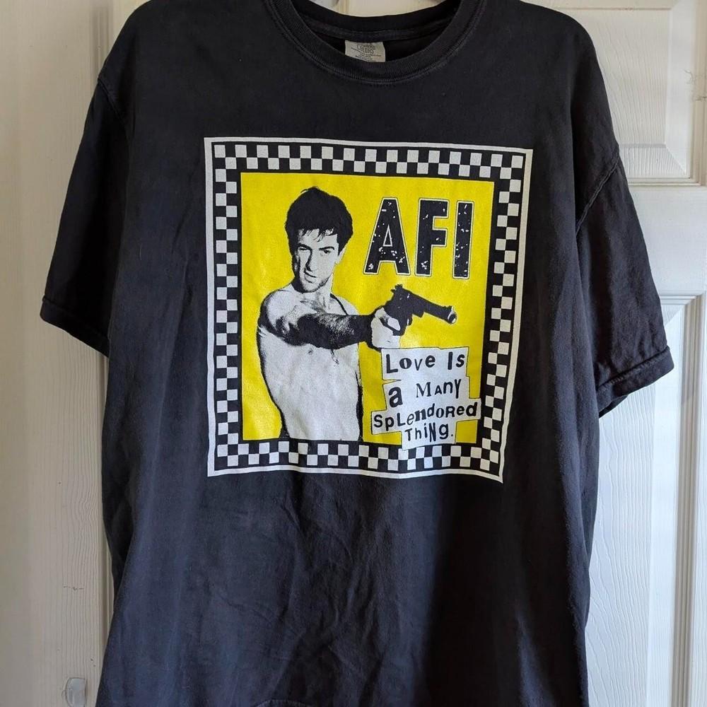 Rare! AFI Band Cotton Black Shirt Unisex Concert S to 5XL DO383 Unisex T-Shirt XL